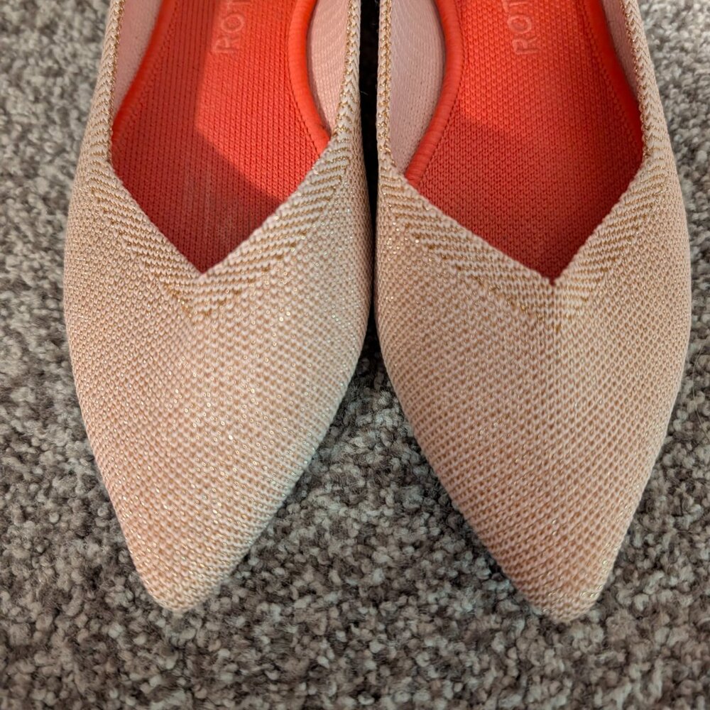 Rothy's Rose Metallic Size 7.5 (used) - Picture 4 of 5